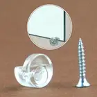 Brand New Mirror Wall Hanging Fixing Screws Frameless Clips Glass Bracket Mirror