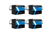 4 x GENTRAX 12V 200Ah Lithium Battery 2560Wh 100A BMS Outdoor RV Power