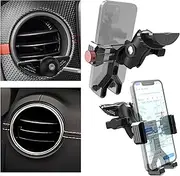 KOQEIEY Aluminum Phone Mount for Jeep Wrangler JL & Gladiator JT (2018-2023) & Sahara, Vent Cell Phone Holder with 360° Rotation Ball Head Adapter Compatible with iPhone & Android & Smartphone