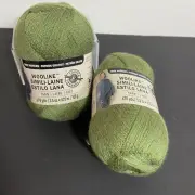 2 Loops & Threads Woolike Simili-Lane Olive Super Fine 3.5 oz. 678 Yards Yarn