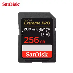 SANDISK Extreme PRO 128G 256G SDXC UHS-I U3 V30 200MB 高速 記憶卡