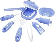 9Pcs/Set Kids Educational Dental Scene Toys Preschool Teaching Brushing Game Simulation Dentist Suit Play House Medical Toy