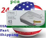 24 Mead 75026 #10 4 1/8 X 9 1/2 Press-it Seal-it 45 count white envelope