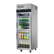 Turbo Air 2 x 1/2 Glass Door Upright Fridge W640 D800 H1926mm: KR25-2G(HC)