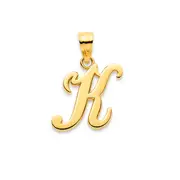 9ct Gold Script Initial 'k' Pendant