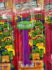 4 PEZ 1993 TMNT Ninja Turtles Red Cards Raphael Smiling Michelangelo NIP