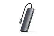 Satechi Hybrid Space Grey USB-C Male To Female Multiport Adapter w SSD Enclosure