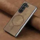 New Luxury Magnetic MagSafe Leather Cover Case For Samsung Galaxy Z Fold 4