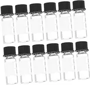 ROMISBABA 100Pcs Glass Sample Vials with Screw Cap Storage Bottles for Labs Chromatography Use Leakproof Design Easy Access for Sample Collection