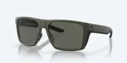 Costa Lido Sunglasses - Polarized - Matte Olive w/Gray 580 Glass Lens