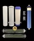REVERSE OSMOSIS RO/DI 7 FILTERS/MEMBRANE REPLACEMENT 6 PC Set - 100 GPD Membrane