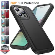 For iPhone 15 14 13 12 11 Pro Max XS X 87 SE Shockproof Defender Case Heavy Duty