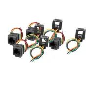 8Pcs RJ11 Female Connector 6P4C PCB Socket Telephone Connectors w 4x10cm Wires