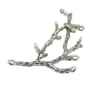 5PCS Vintage Silver Tone Alloy Tree Branch Shape Connector Jewelry Charms 35352