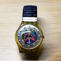 在飛比找蝦皮購物優惠-Swatch 鯊魚 個性 有型 金屬錶