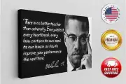 Malcolm's Quote No Better Than Adversity Canvas Print Motivation Home Decoration