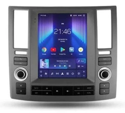11" Android 12.0 Infiniti Fx35 Tesla Style 2006-2009 In Dash