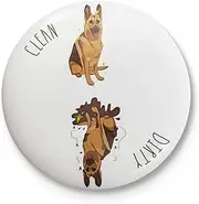 Sutter Signs Clean Dirty Dog Dishwasher Magnet (German Shepherd)