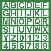 7 Inch Letter Stencils Number Stencils, Alphabet Templates Numbers Stencil 36pcs