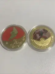 2- 1oz Pokemon Collectible Coins As Shown Not Silver
