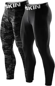 DRSKIN 5, 4, 3 or 1 Pack Men’s Compression Pants Tights Leggings Sports Baselayer Running Athletic Workout Active
