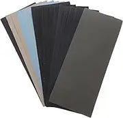CHILDWEET Sandpaper Set Sander 18 Sheets Fine Grit Sanding Sheets for Wood Metal and Plastic Finishing