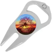 Dandelion Wish Golf Ball Marker Divot Repair Tool Bottle Opener