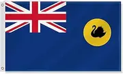 3×5 FT Western Australia Flag,Large Western Australians WA State Decor,Double Side Digital Printed 150D Polyester Banner With Canvas Header Brass Grommet