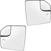 Car Front Door Heated Rear View Side Mirror US Version Convex For F 150 For F150 2015 2016 2017 2018 2019 2020 Exterior Wing Mirror Glass