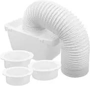 SEWACC 1Set Indoor Dryer Vent Kit Practical Vent Plate for Drum Dryers Easy Lint Collection Compatible with Models Convenient Water Collection Effortless Installation