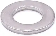 M12 Flat Washer (M2.0 to M14 Available) Pack of 25, 304 Stainless Steel 18-8, 24mm OD, 13mm ID, 2.5mm Thick, Bright Finish