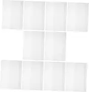 COMNESTBI 10Sheets Transparent Book Protection Film for Scratch Resistance Cover Sleeves for Notebooks and Documents