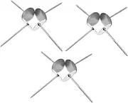 VALICLUD 12Pcs Stainless Steel Cake Flower Nail Tool Creative Baking Supplies for Edible Cake Decorations for Beginners Reusable Baking Decoration Tools