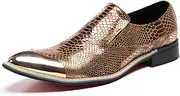 [Generic] Oxford for Men Formal Shoes Slip On Genuine Leather Luxury Color Delicacy Honeycomb Texture
