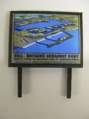 Hull: Britains Cheapest Port - Model Railway Billboard - N & OO Gauge
