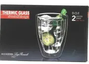 Accademia Luigi Bormioli Italy Thermic Glass Drink & Design 10 1/4 Oz DOF 2 Pc