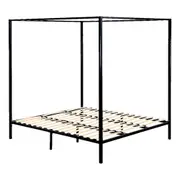4 Poster King Bed Frame Black