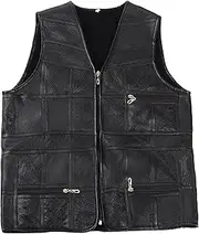 [Generic] Men's Wool Thermal Vest Multi Pocket Zipper Workwear Outerwear Outdoor Lightweight Fleece Sleeveless Jacket
