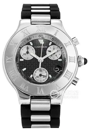 原廠真品 CARTIER 卡地亞 21世紀 橡膠錶帶 錶節