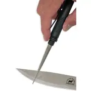 AccuSharp Compact Sharpener Knife Diamond Steel Rod With Holster Pocket Clip