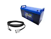 Kings 12V 138Ah AGM Deep Cycle Battery + 6m Lead For Solar Panel Extension