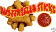 Mozzarella Sticks Concession Decal 14" Cheese Food Menu
