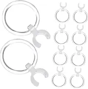 Ipetboom 10Pcs Clip Style Magnifying Glass Drill Pen Magnifiers for Drawing and Nail Art Crafts Lightweight and Portable Accessories for Hobby Enthusiasts
