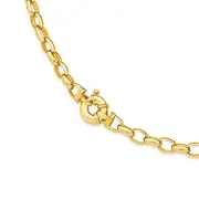 9ct Gold 48cm Solid Belcher Bolt Ring Necklet
