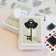 100 Personalized Vintage Skeleton Key Playing Card Birthday Bridal Wedding Favor