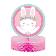 Floral Bunny Large Honeycomb Centrepiece