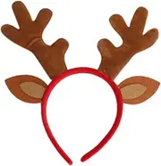 [yuksok] Christmas Headbands Hair Accessories Party Supplies Photo Props Decorative Hair Hoop Xmas Headwear for Festive Holiday Party, antlers