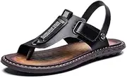 [Asifn] Men's Sandals Beach Slippers Outdoor Flip Flops Indoor And Outdoor Fashion Sports Leather Walking Shoes