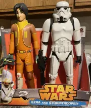 Star Wars Rebels Ezra & Imperial Stormtrooper 18 Inches Action Figures (NEW)