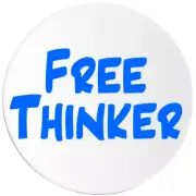 Free Thinker - 10 Pack Circle Stickers 3 Inch